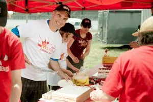 Rick Di Lorenzo volunteering at Milton Canada Day